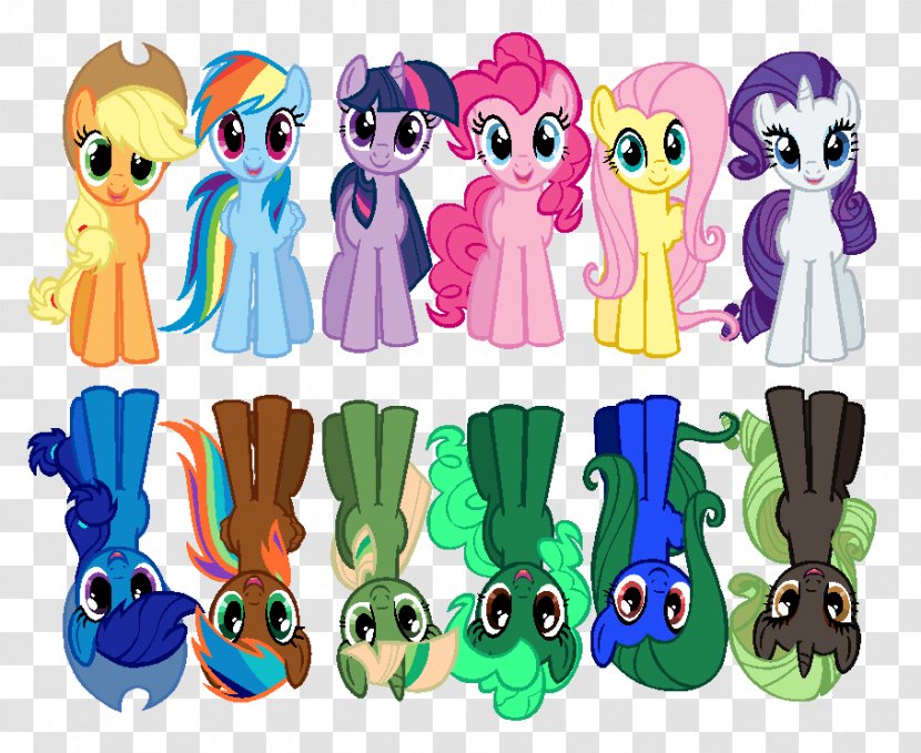 Pinkie Pie Rainbow Dash Rarity Pony Applejack - Equestria - Horse Transparent PNG