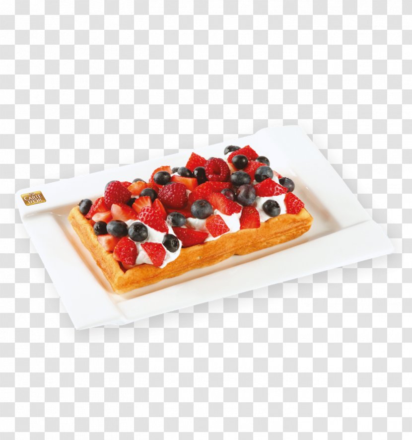 Belgian Waffle Ice Cream Tart Chocolate - Frutti Di Bosco - Cafe Carte Menu Transparent PNG