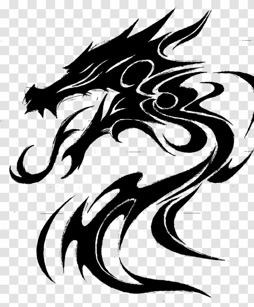 Dragon Desktop Wallpaper Mobile Phones - Visual Arts - Tatoo Transparent PNG