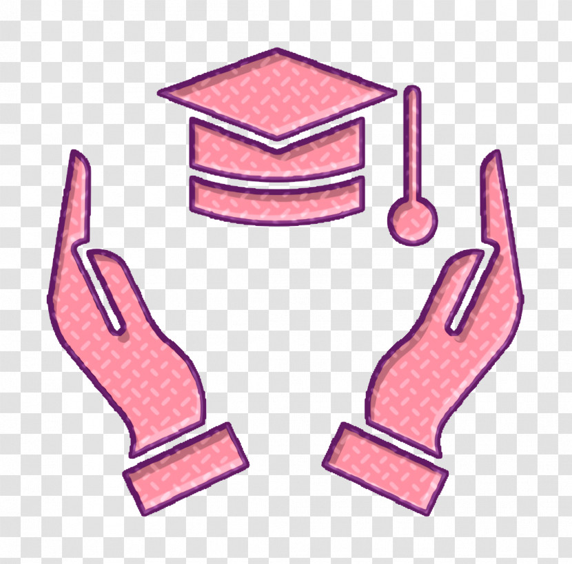 School Icon Scholarship Icon Hands Icon Transparent PNG