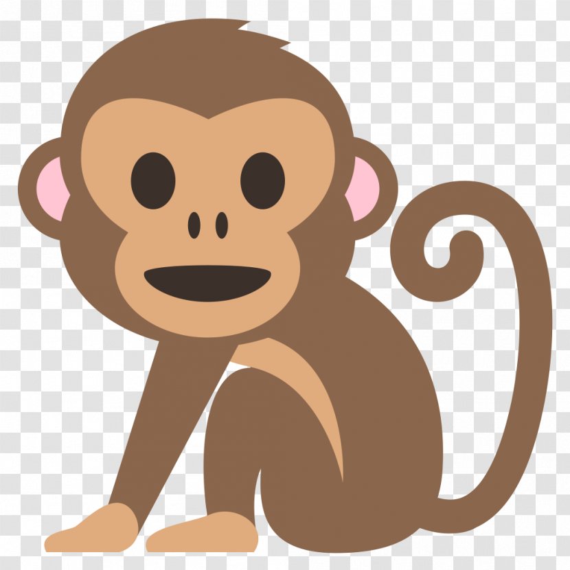 Emoji Monkey Text Messaging Meaning Sticker - Primate Transparent PNG