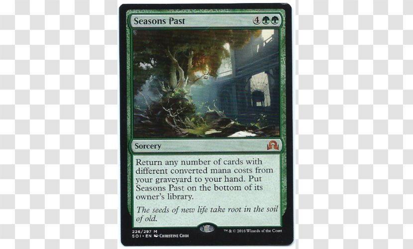 Magic: The Gathering Shadows Over Innistrad Playing Card Seasons Past - Grass - Green Magic Transparent PNG