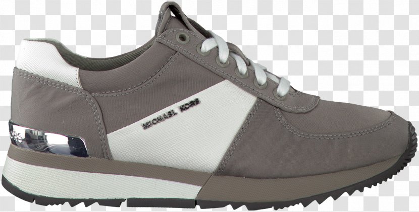 Shoe Sneakers Grey Leather White - Michael Kors Transparent PNG