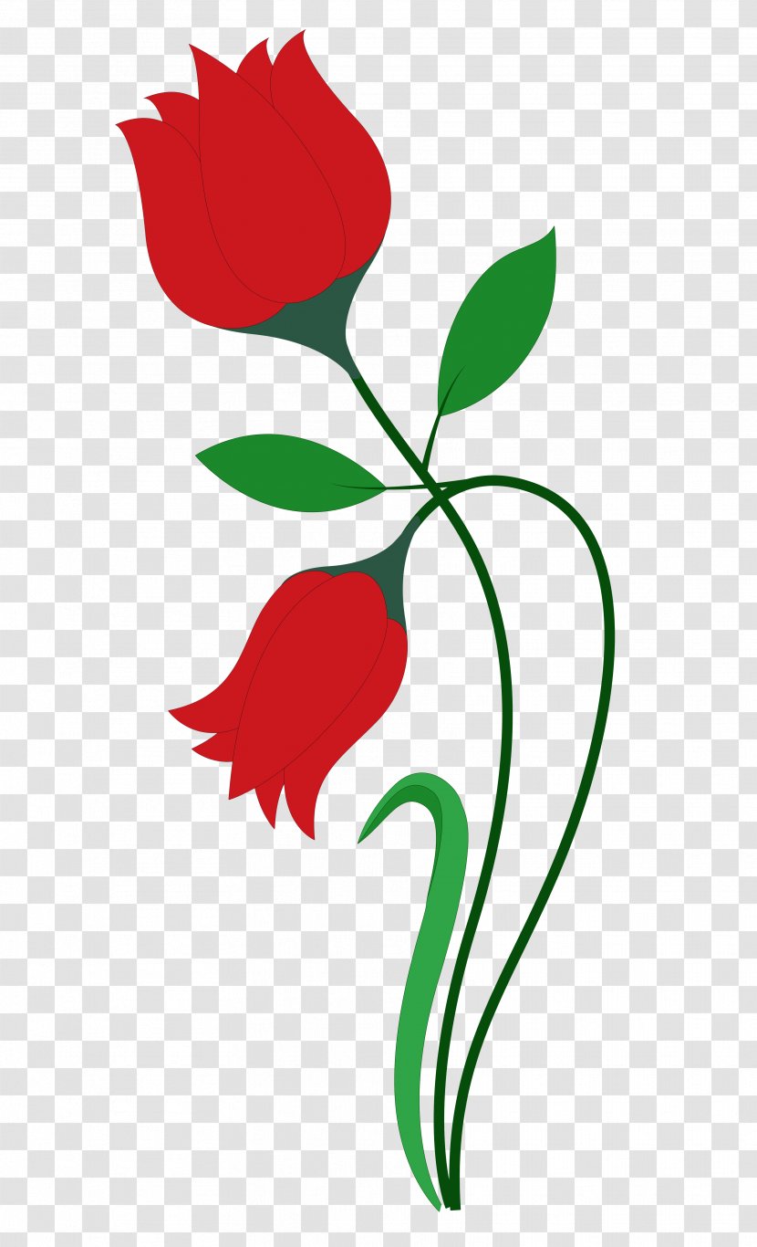 Flower Rose - Heart - Vector Transparent PNG