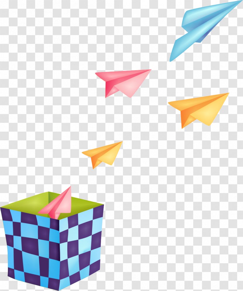 Paper Plane Airplane - Color Transparent PNG