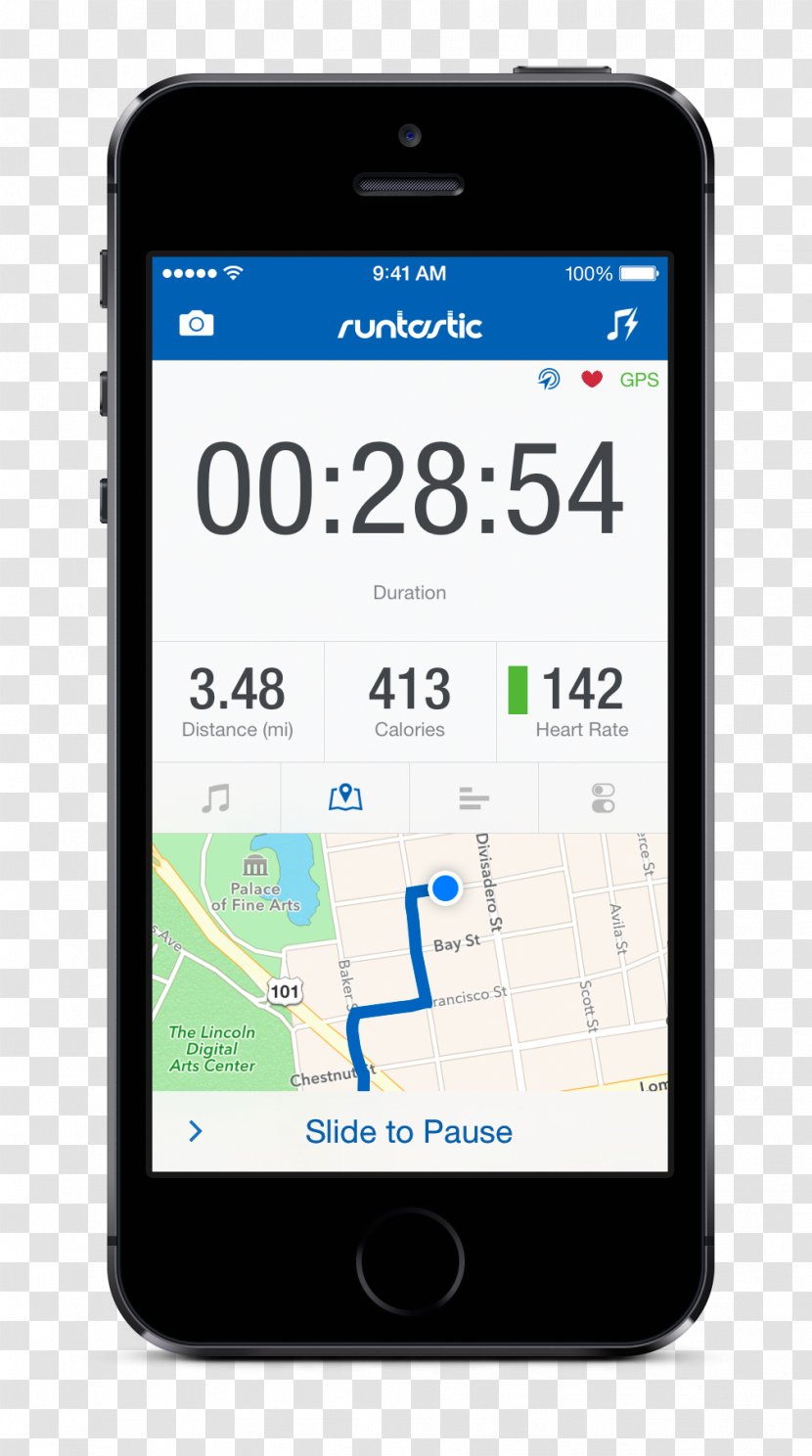 Runtastic Fitness App Activity Tracker Android - Feature Phone Transparent PNG