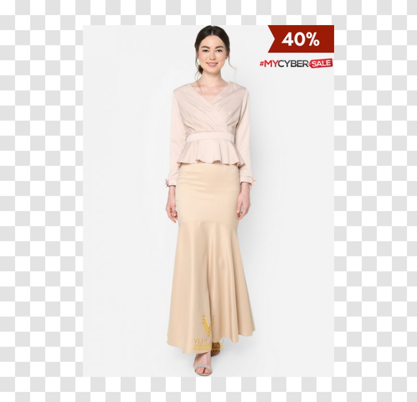 Robe Baju Kurung Tops Kebaya Dress - Maxi Transparent PNG