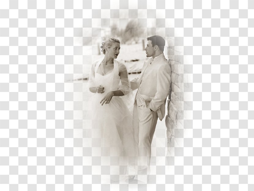 Marriage Love Female Couple - Black And White Transparent PNG