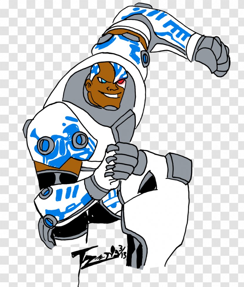 Cartoon Protective Gear In Sports Work Of Art - Fictional Character - Cyborg Transparent PNG