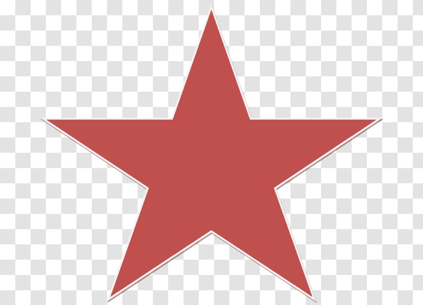 Red Star Clip Art - Triangle Transparent PNG