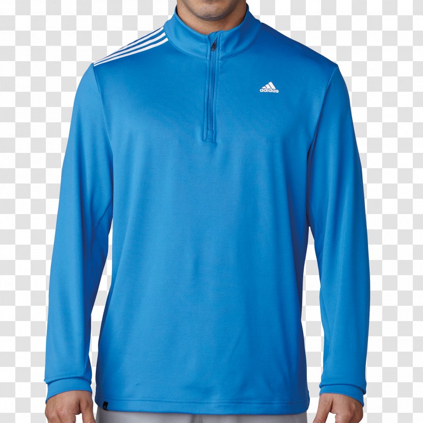 Long-sleeved T-shirt Polo Shirt Polar Fleece - Cobalt Blue Transparent PNG