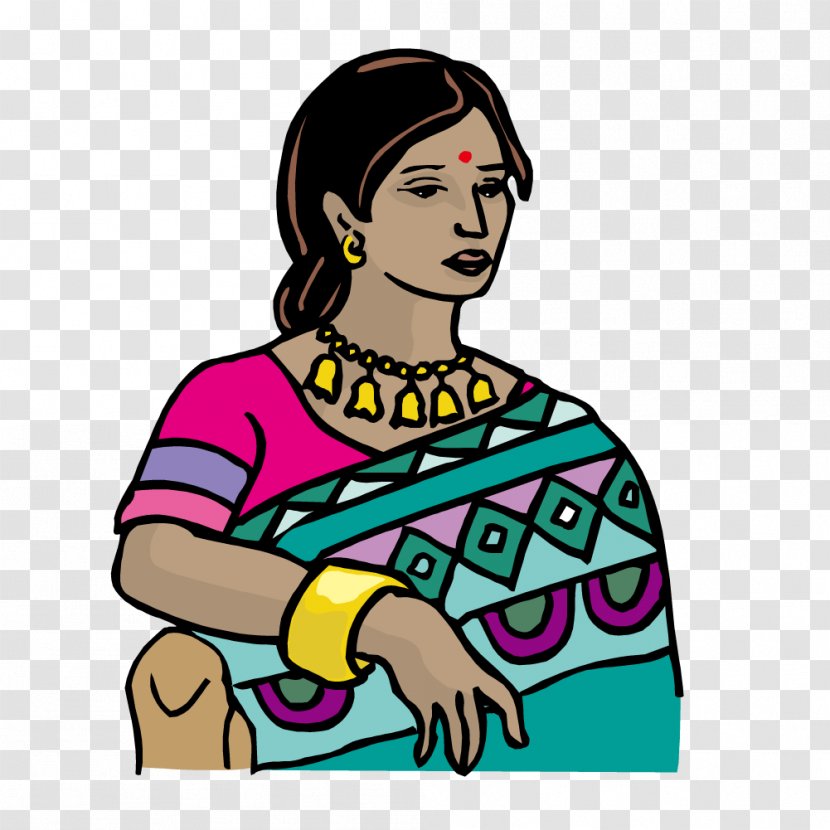 India Computer File - Watercolor - Indian Women Transparent PNG