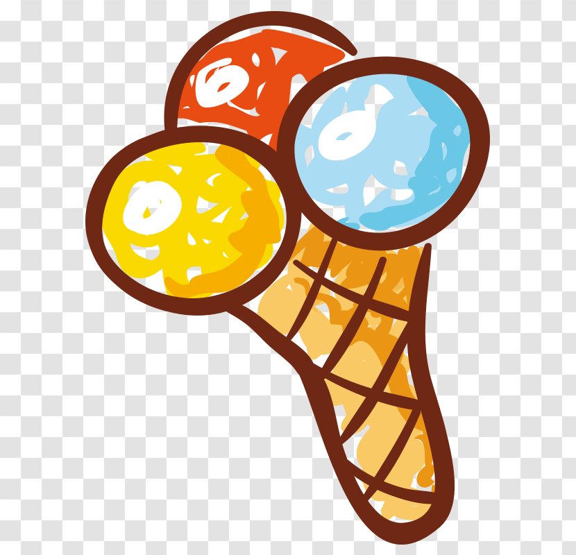 Ice Cream Cones Drawing Candy - Cartoon Egg Transparent PNG