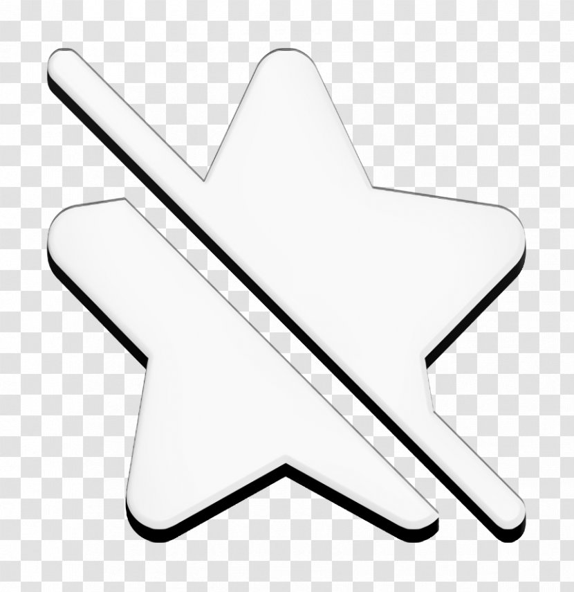 Disable Icon Favorite Inactive - Symbol Blackandwhite Transparent PNG