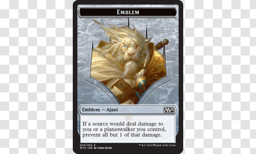 Magic: The Gathering – Duels Of Planeswalkers 2015 Ajani Steadfast Collectible Card Game Playing - Magic Core Set Transparent PNG