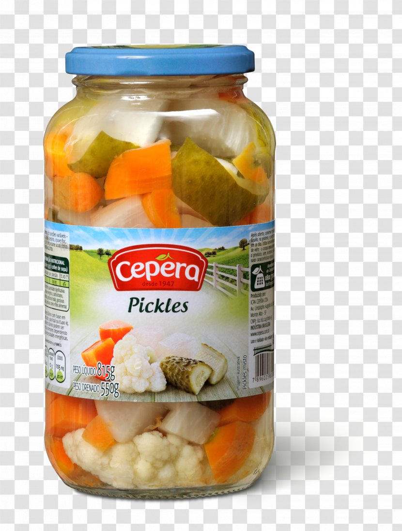 Giardiniera Pickling Vegetarian Cuisine Food Condiment - Pickled Transparent PNG