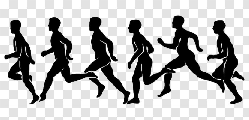Cross Country Running Clip Art Vector Graphics - Silhouette Transparent PNG
