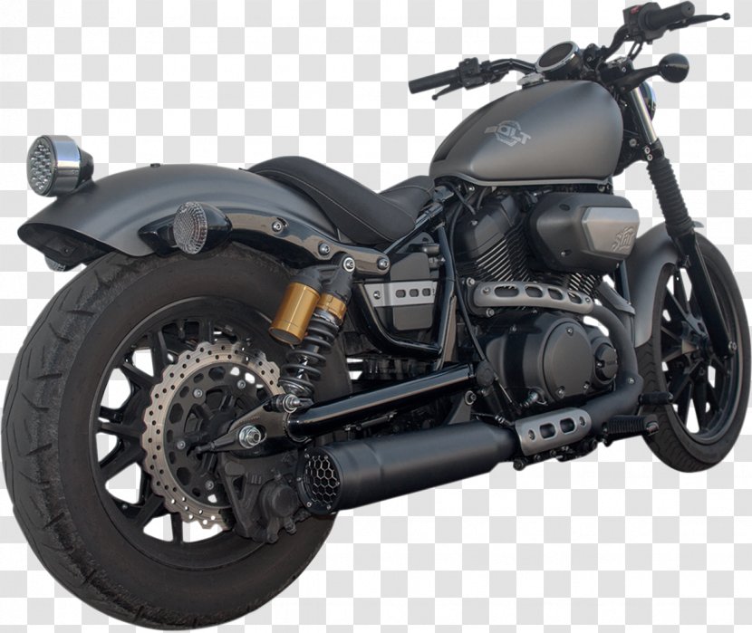 Yamaha Bolt Exhaust System XV250 Muffler Motorcycle - Remus Transparent PNG