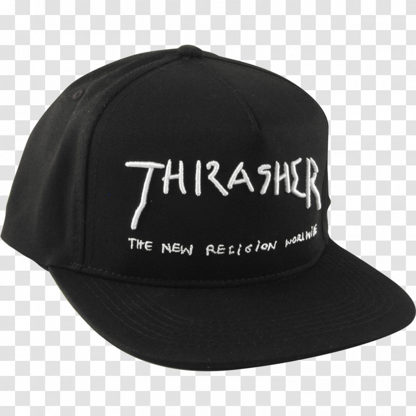 Baseball Cap Thrasher Presents Skate And Destroy Religion Skateboarding - Black Transparent PNG