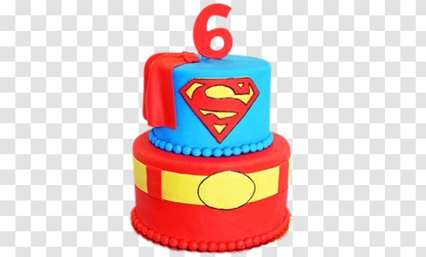 Superman Batman Birthday Cake Cupcake Chocolate - Passion Fruit Transparent PNG