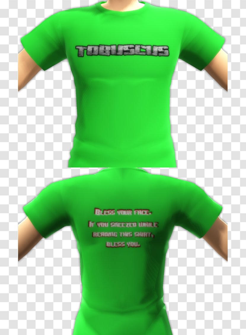 T-shirt Shoulder Green Sleeve - Tshirt - Just Then Transparent PNG