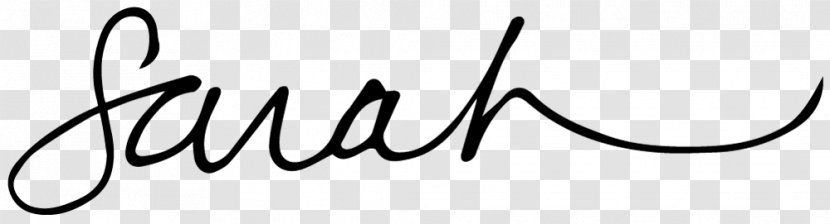 Line Angle Recreation White Clip Art - Calligraphy - Sarah Transparent PNG