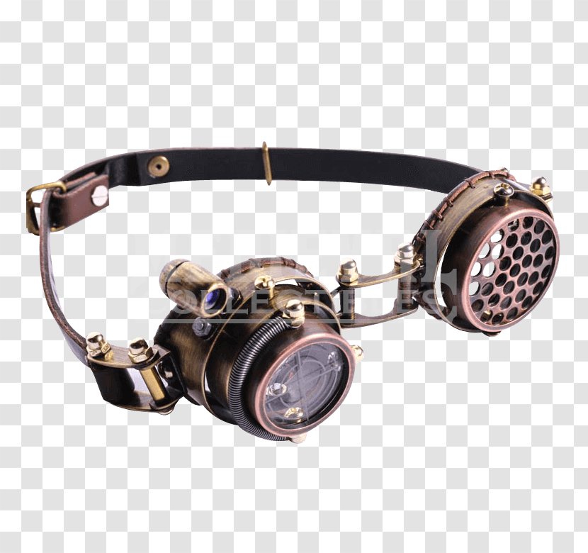 Steampunk Goggles Sunglasses Light - Monocle - GOGGLES Transparent PNG