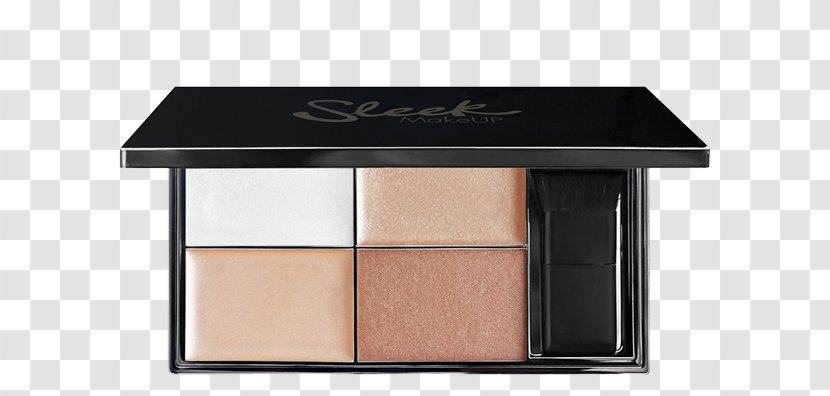 Highlighter Contouring Palette Cosmetics Product - Color - Precious Metal Transparent PNG