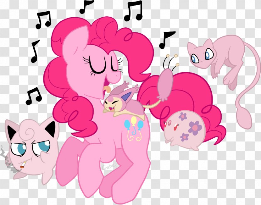 Pony Pinkie Pie Mew Jigglypuff Pokémon - Tree - Pokemon Transparent PNG