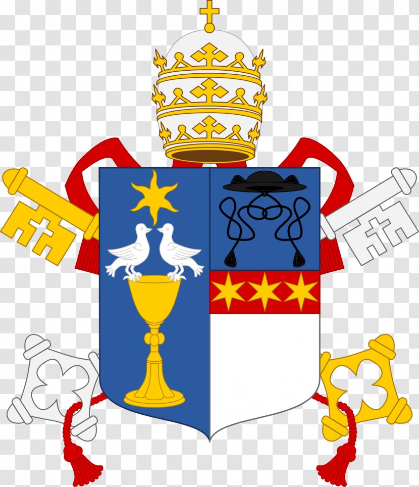 Vatican City Papal Coats Of Arms Coat Pope Catholicism - Crest - Chief Hat Transparent PNG