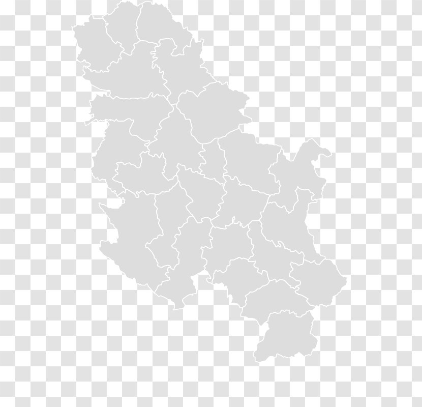 Serbia And Montenegro Blank Map Flag Of - Monochrome Photography Transparent PNG