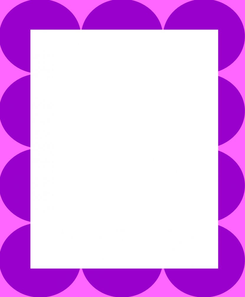 Polka Dot Purple Clip Art - Violet - Border Cliparts Transparent PNG
