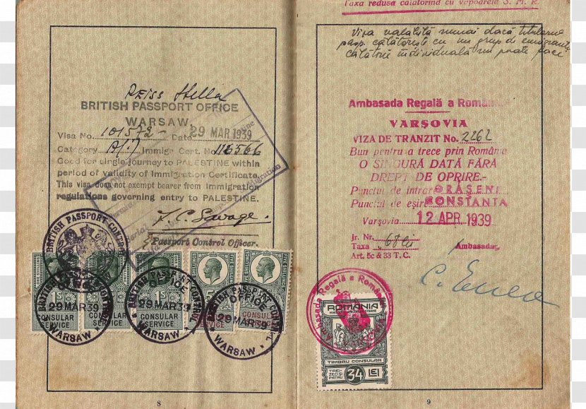 German Passport Second World War Identity Document Germany - Paper Transparent PNG