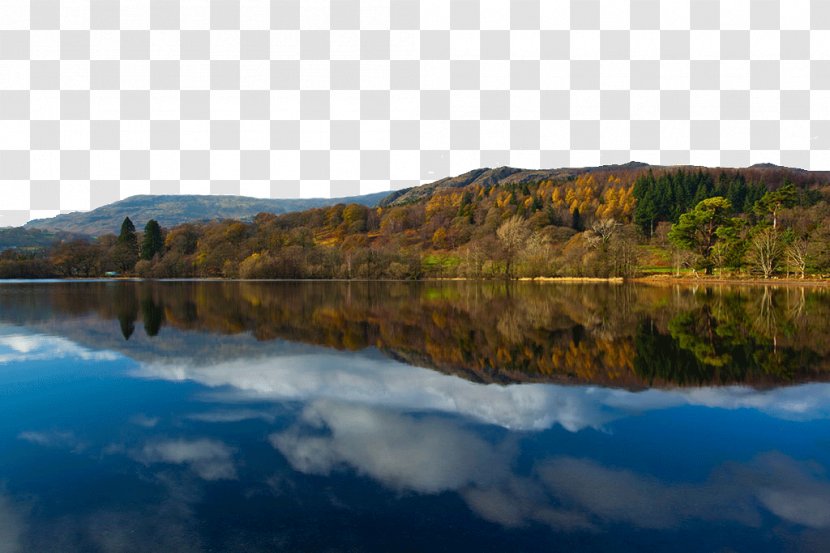 Ullswater Helvellyn Coniston Water London North West England - Reflection - England's Famous Lake District Transparent PNG