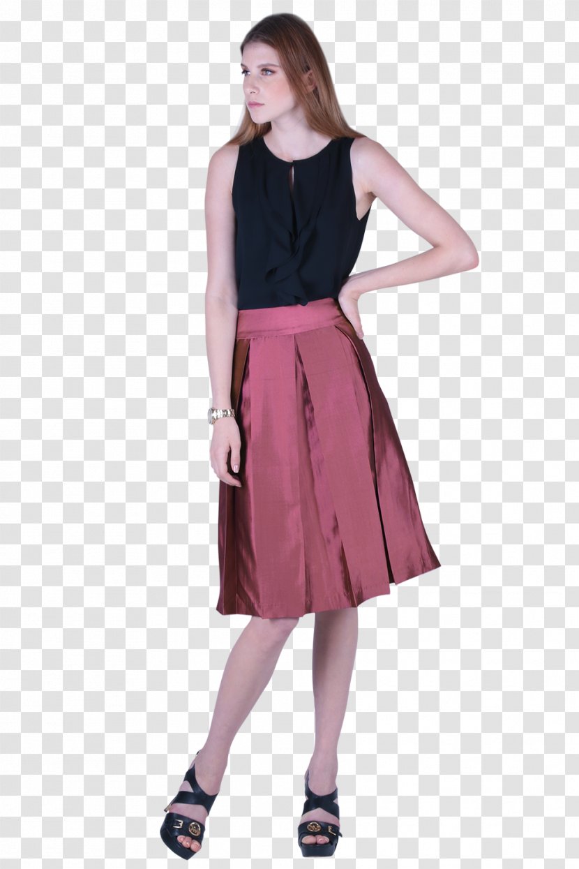 Skirt Dress Rose Pleat Silk - Clothing - And Pleated Transparent PNG