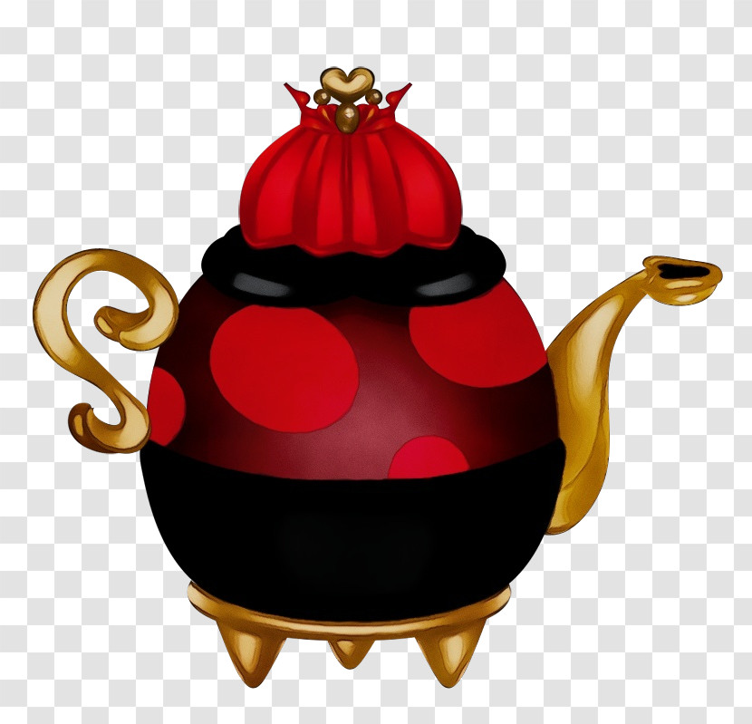 Red Kettle Teapot Transparent PNG