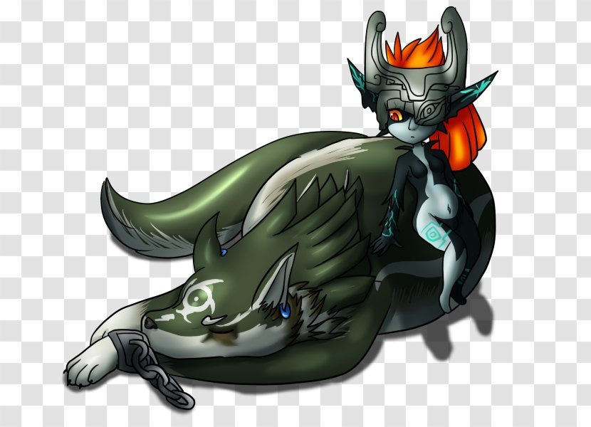 Link The Legend Of Zelda: Twilight Princess Midna Art Gray Wolf - Twili - Different Pupil Transparent PNG