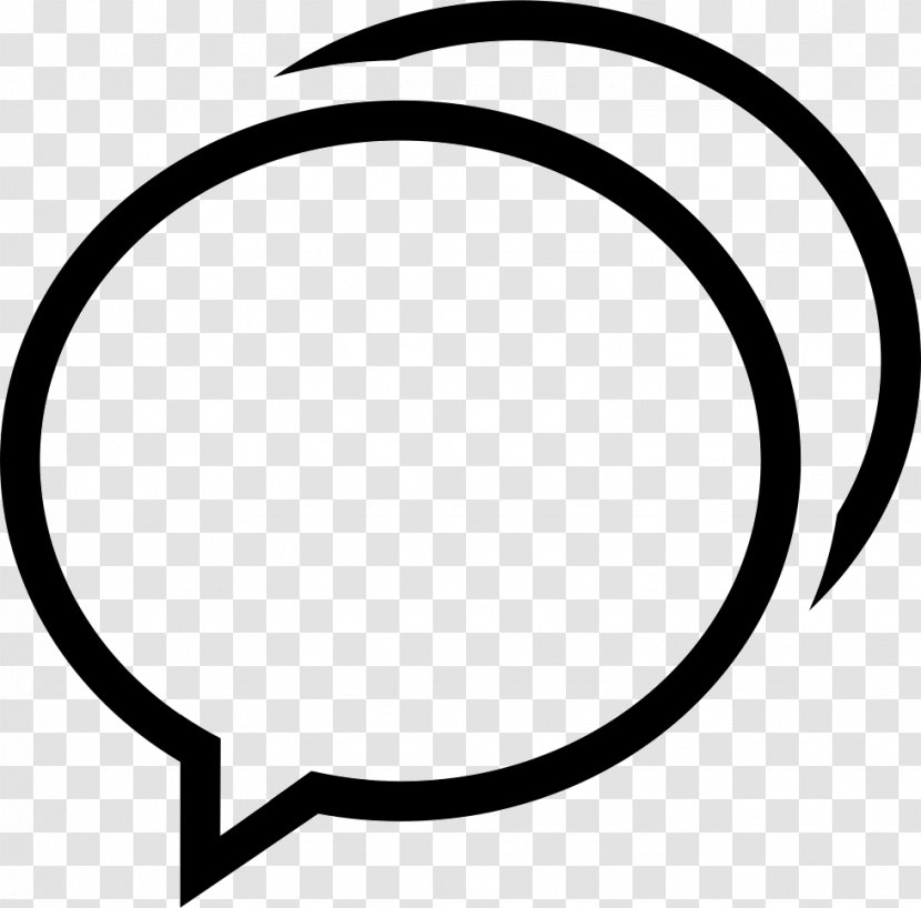 Black And White - Photography - SPEECH BUBBLE Transparent PNG