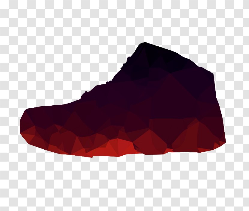Shoe Product Design RED.M - Maroon - Carmine Transparent PNG
