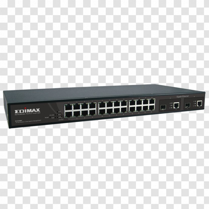 Network Switch Fast Ethernet IEEE 802.3ad Port - Layer - Edimax Transparent PNG