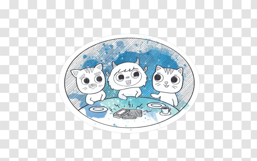 Oval M Character Product Animal Cartoon - Tableware - Dishware Transparent PNG