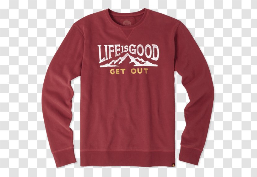 Long-sleeved T-shirt Fashion - Maroon Transparent PNG