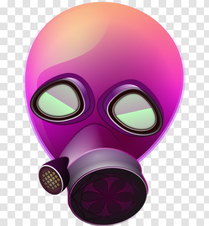 Gas Mask Oxygen Clip Art - Magenta - Graduated Cylinder Clipart Transparent PNG