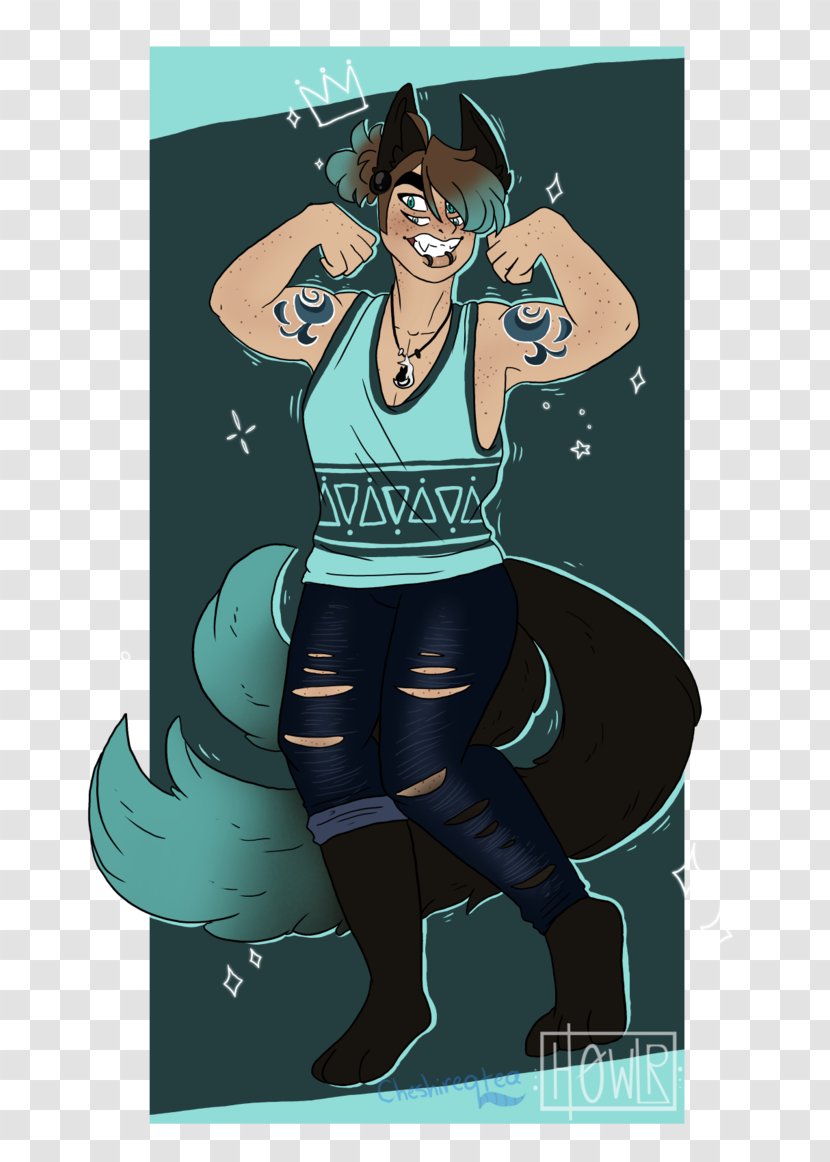 Poster Cartoon Teal Muscle - Fictional Character - Cool Kid Transparent PNG