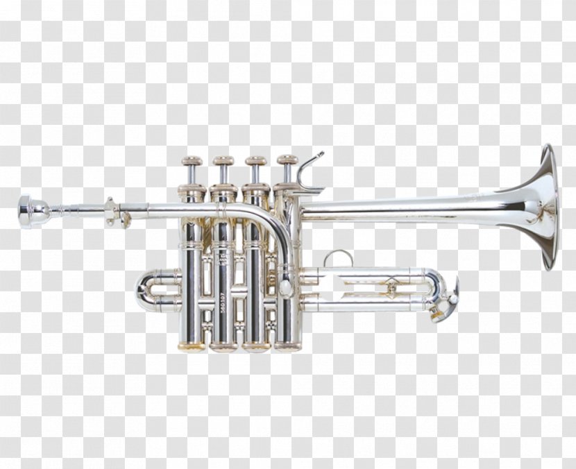Piccolo Trumpet Brass Instruments Musical - Cartoon Transparent PNG