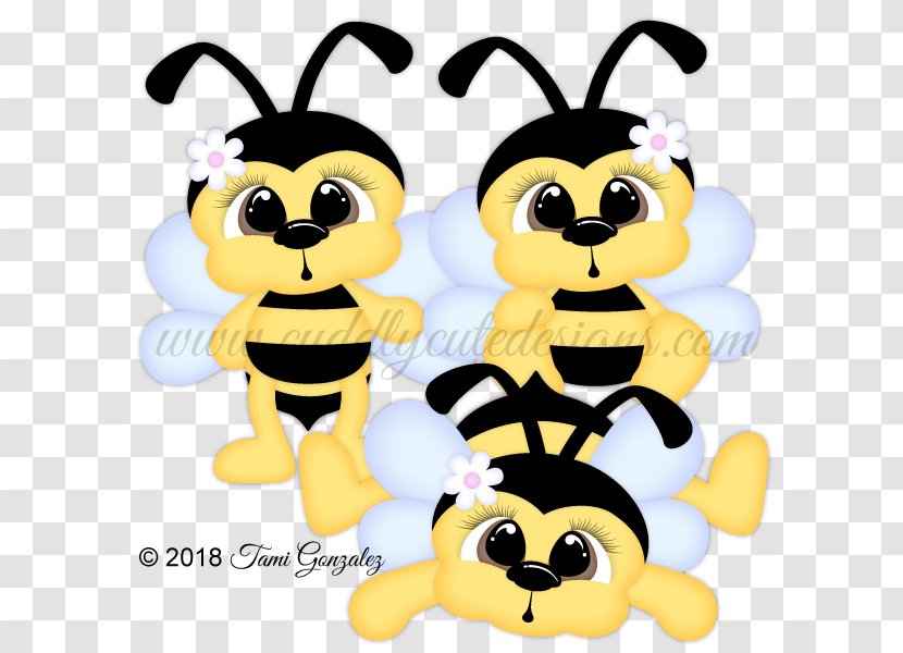 Honey Bee Clip Art Illustration Digital Scrapbooking - Insect - Cute Animals Cuddling Transparent PNG