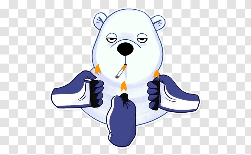 Polar Bear Sticker Clip Art Telegram Messaging Apps Transparent PNG