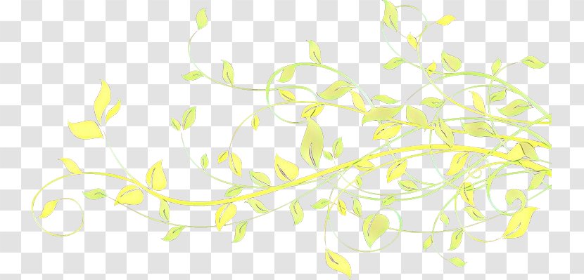 Yellow Background - Leaf - Plant Branching Transparent PNG