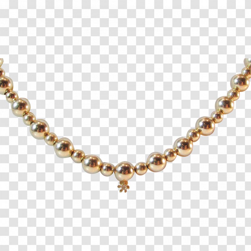 Jewellery Necklace Chain Bead Charms & Pendants - Pearl - Gold Beads Transparent PNG