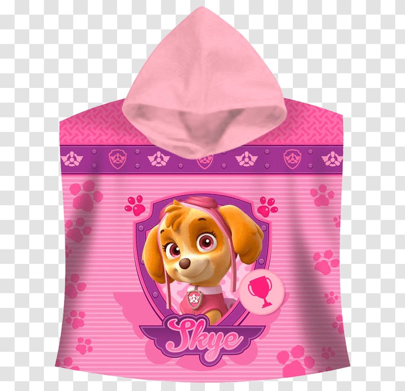 Poncho Towel Cotton Patrol Clothing - Patrulla Canina Transparent PNG